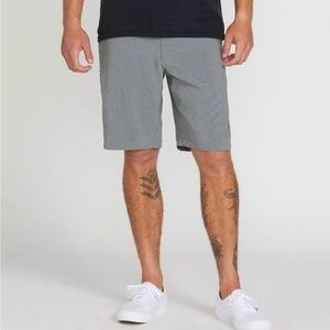 Volcom Men's Grey Flat Front Shorts